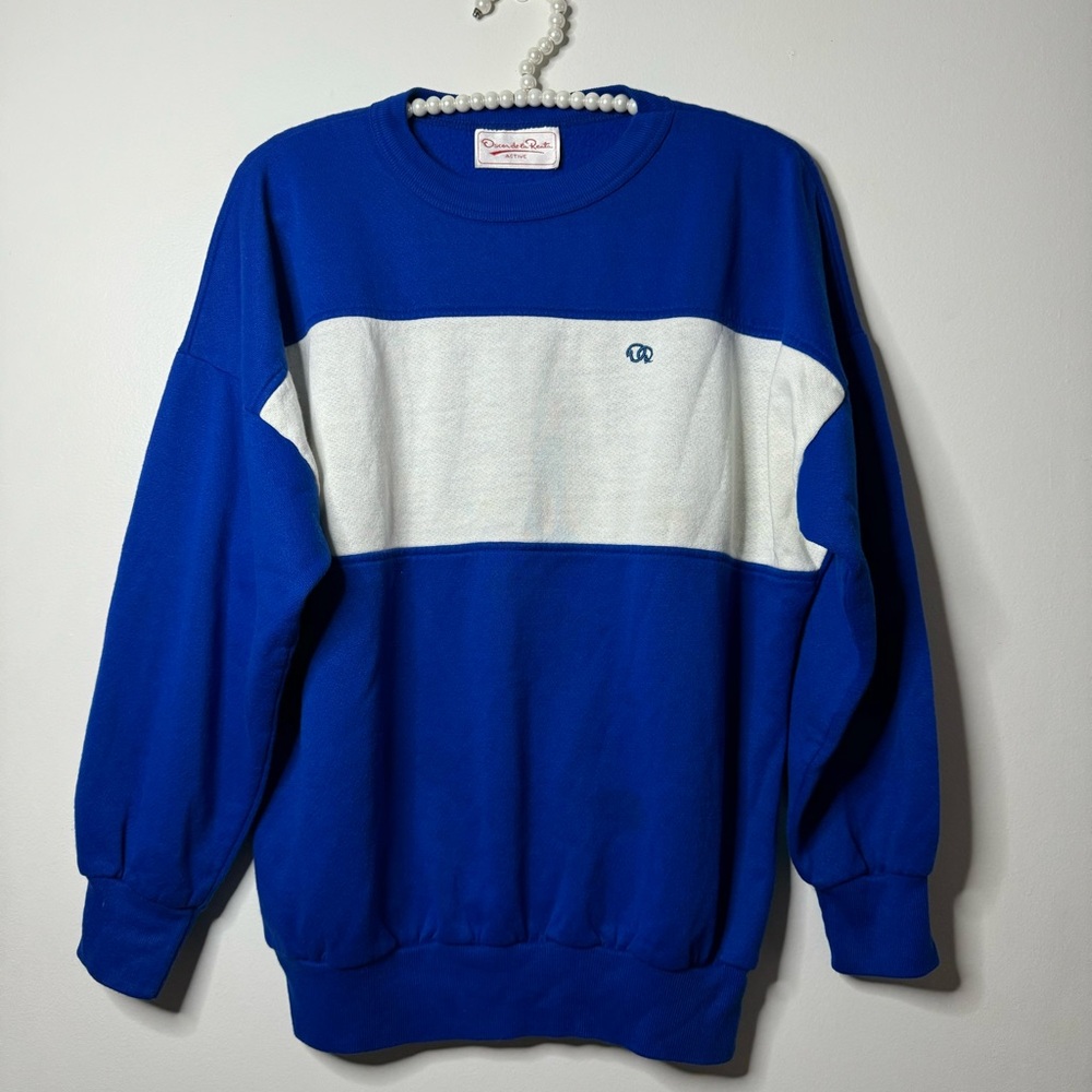 Oscar de la Renta Vintage Color Block Sweater